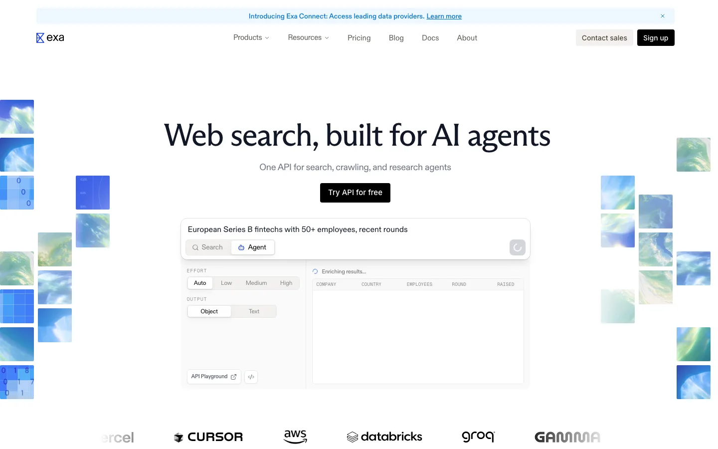 Exa website