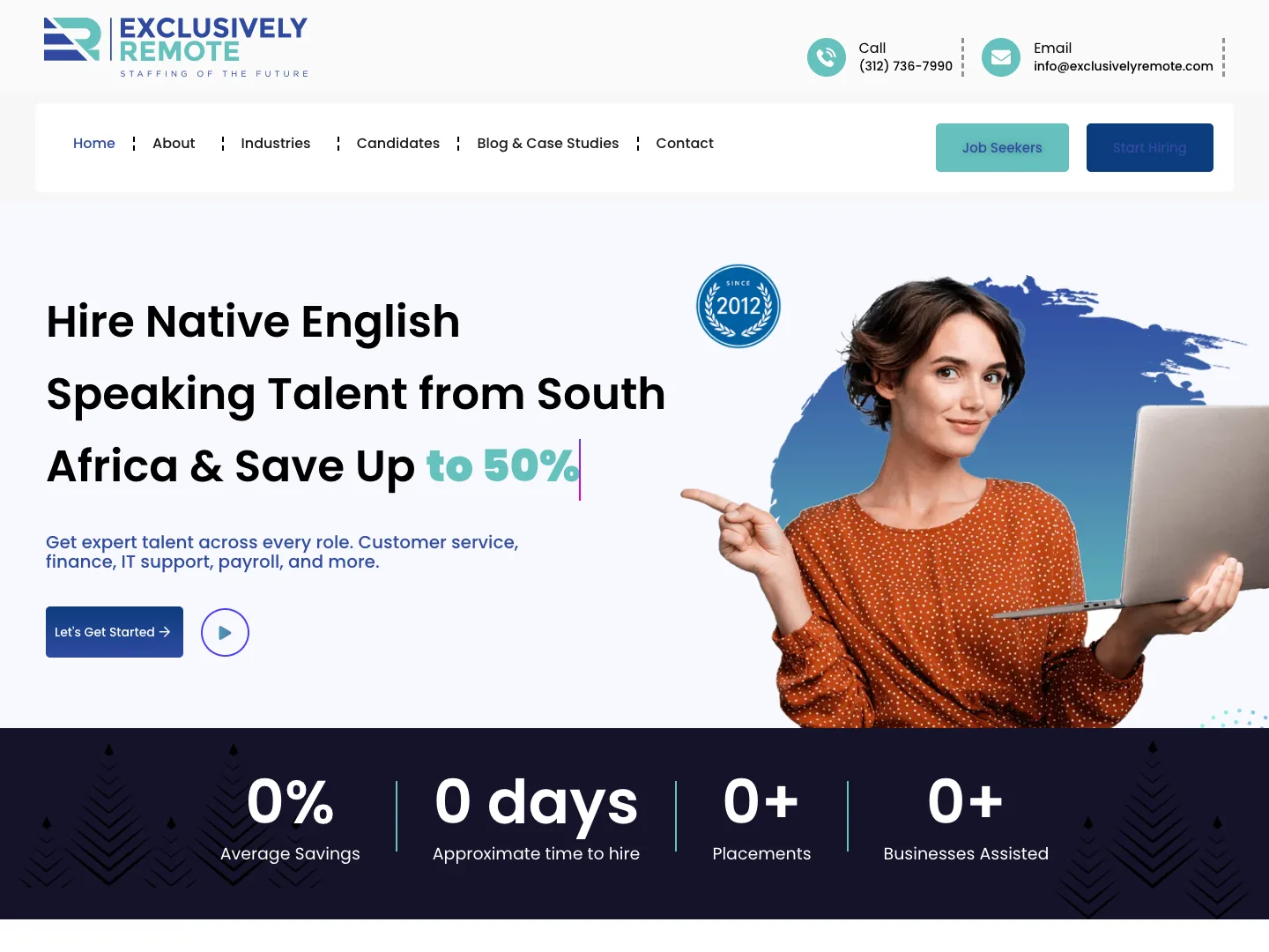 Exclusively Remote website