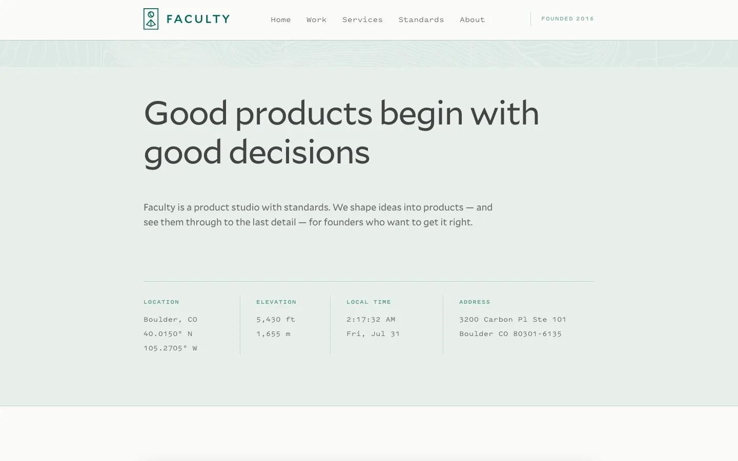 Faculty website