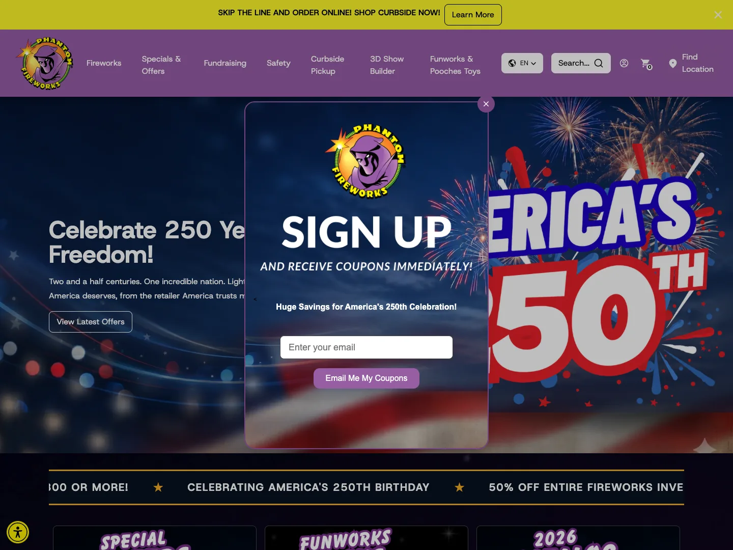 Fireworks website