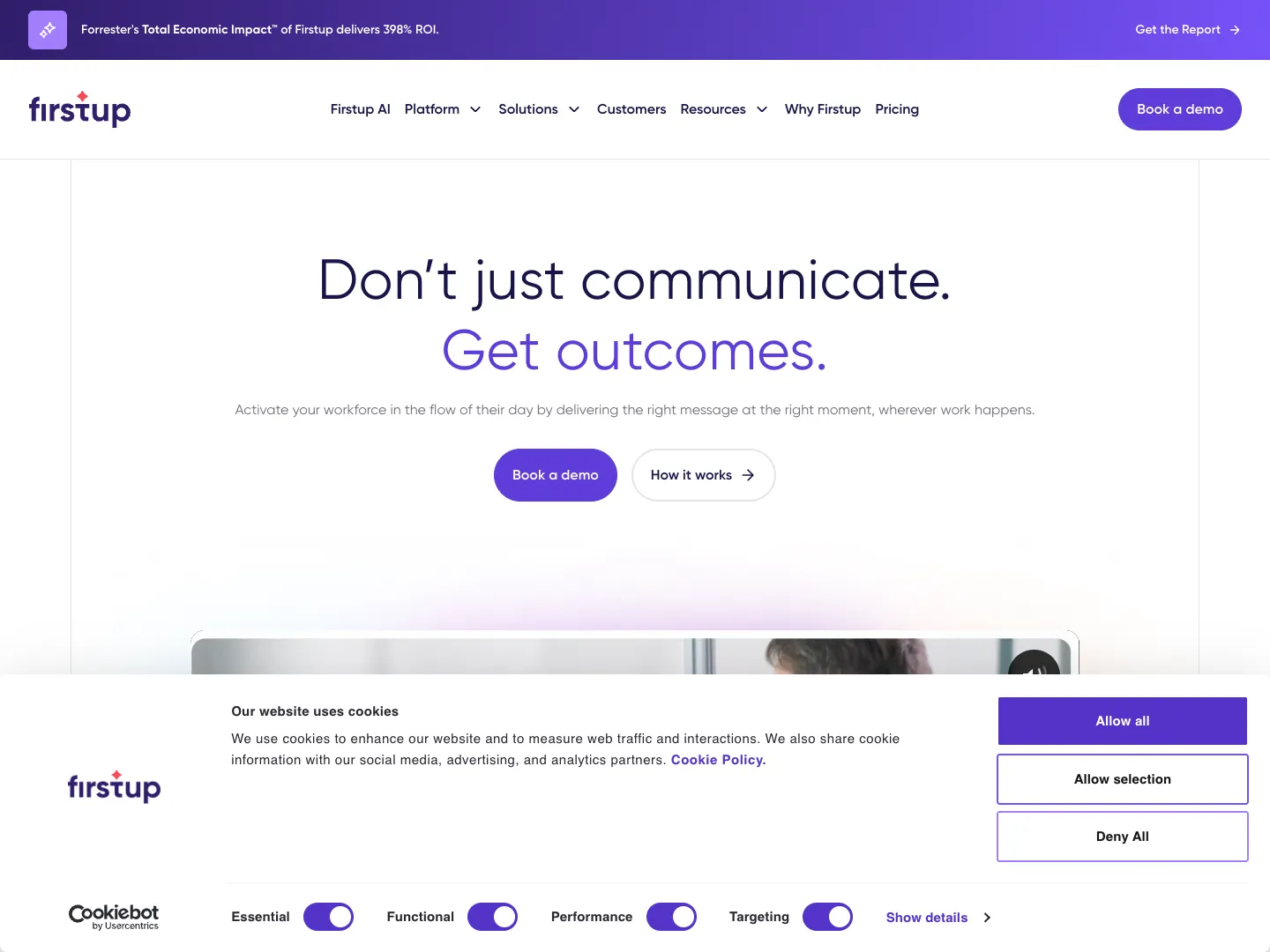 Firstup website