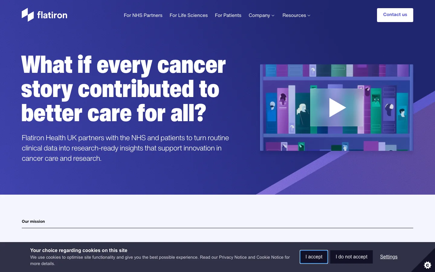 Flatironhealth website
