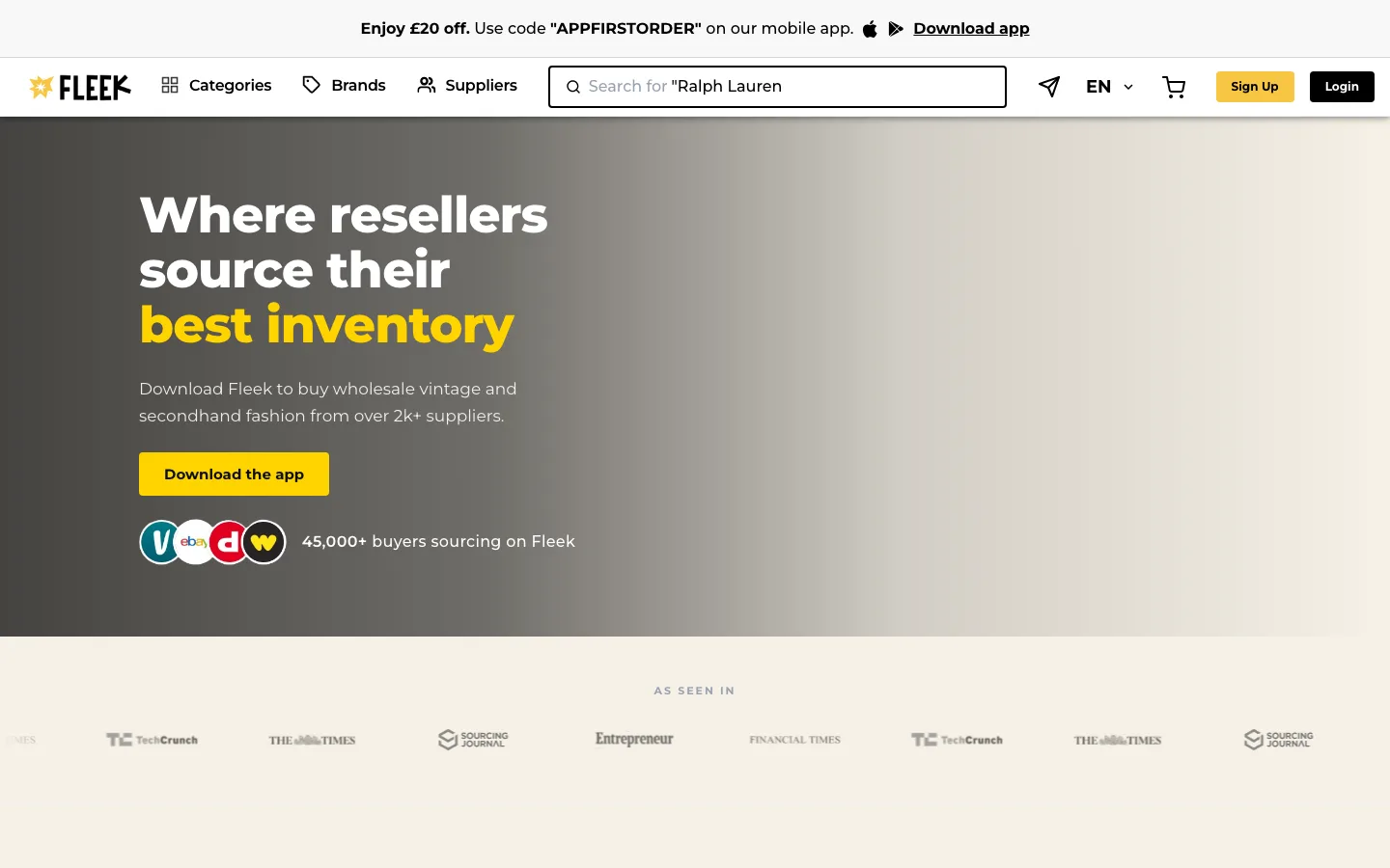 Fleek website
