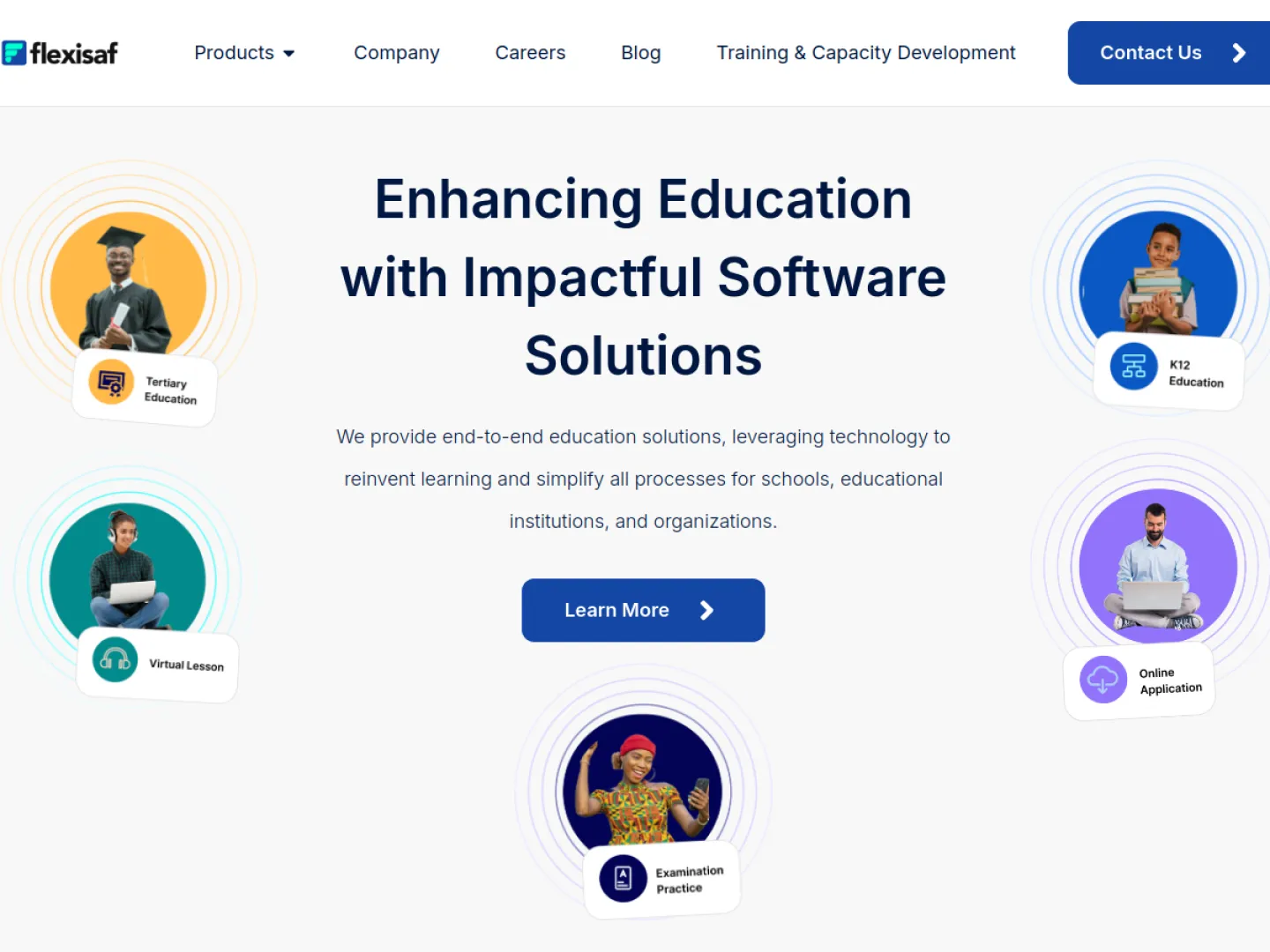 FlexiSAF Edusoft website