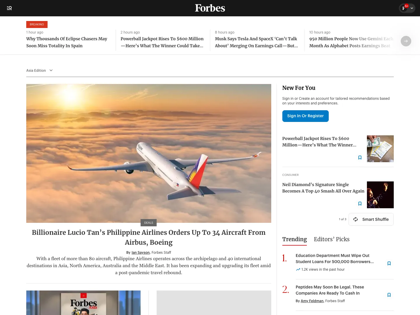 Forbes website