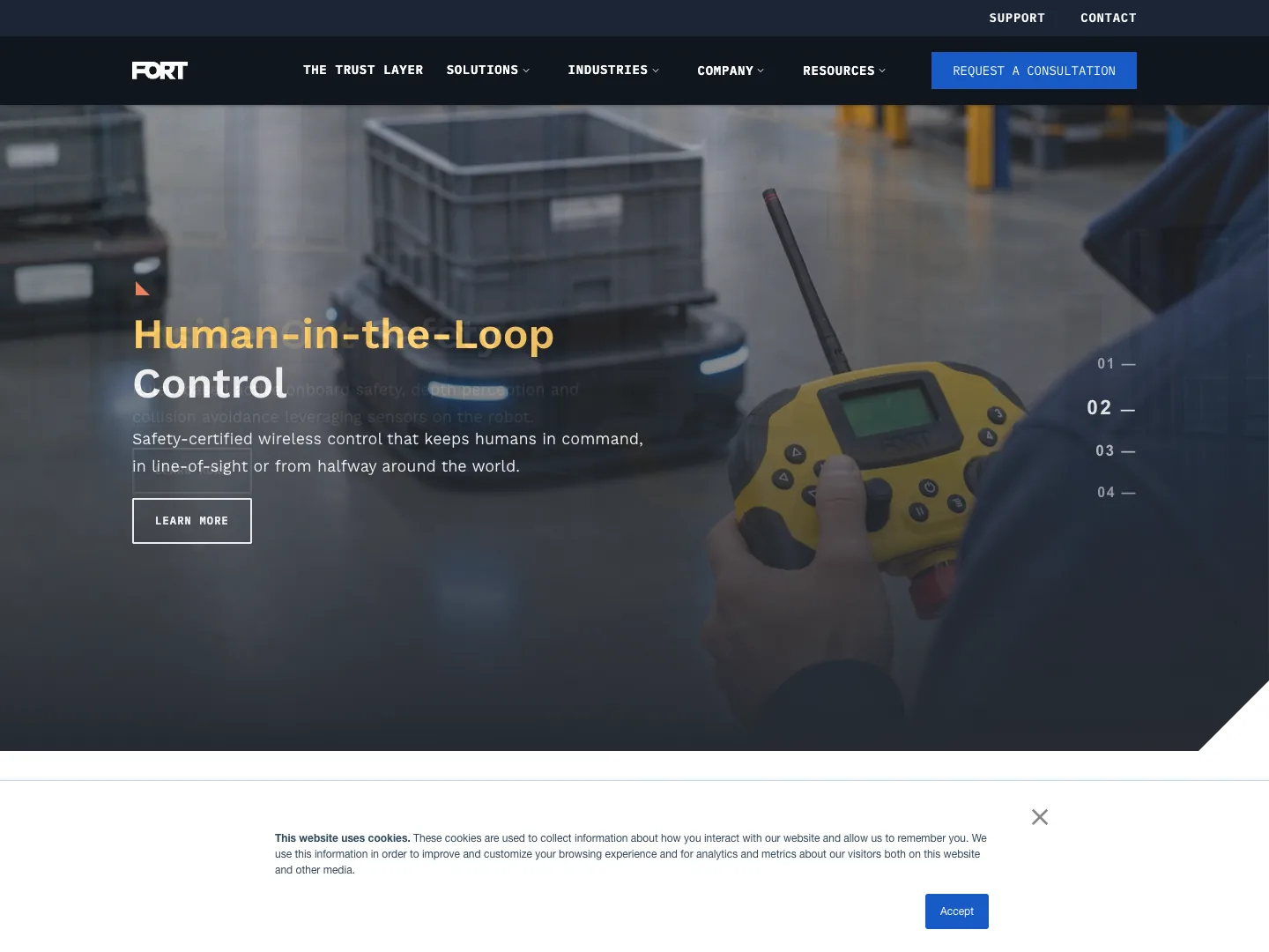 FORT Robotics website