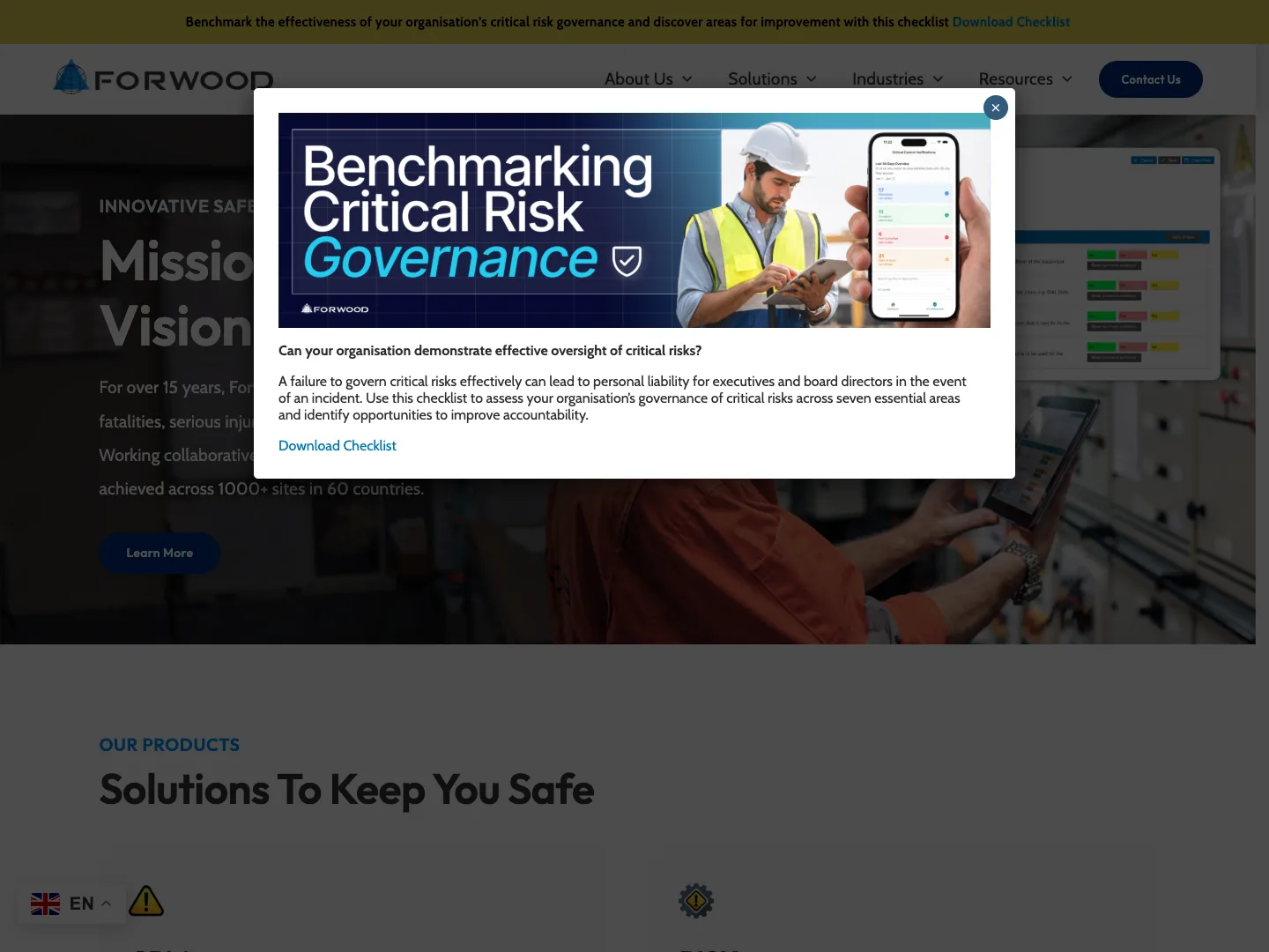 Forwood Safety website
