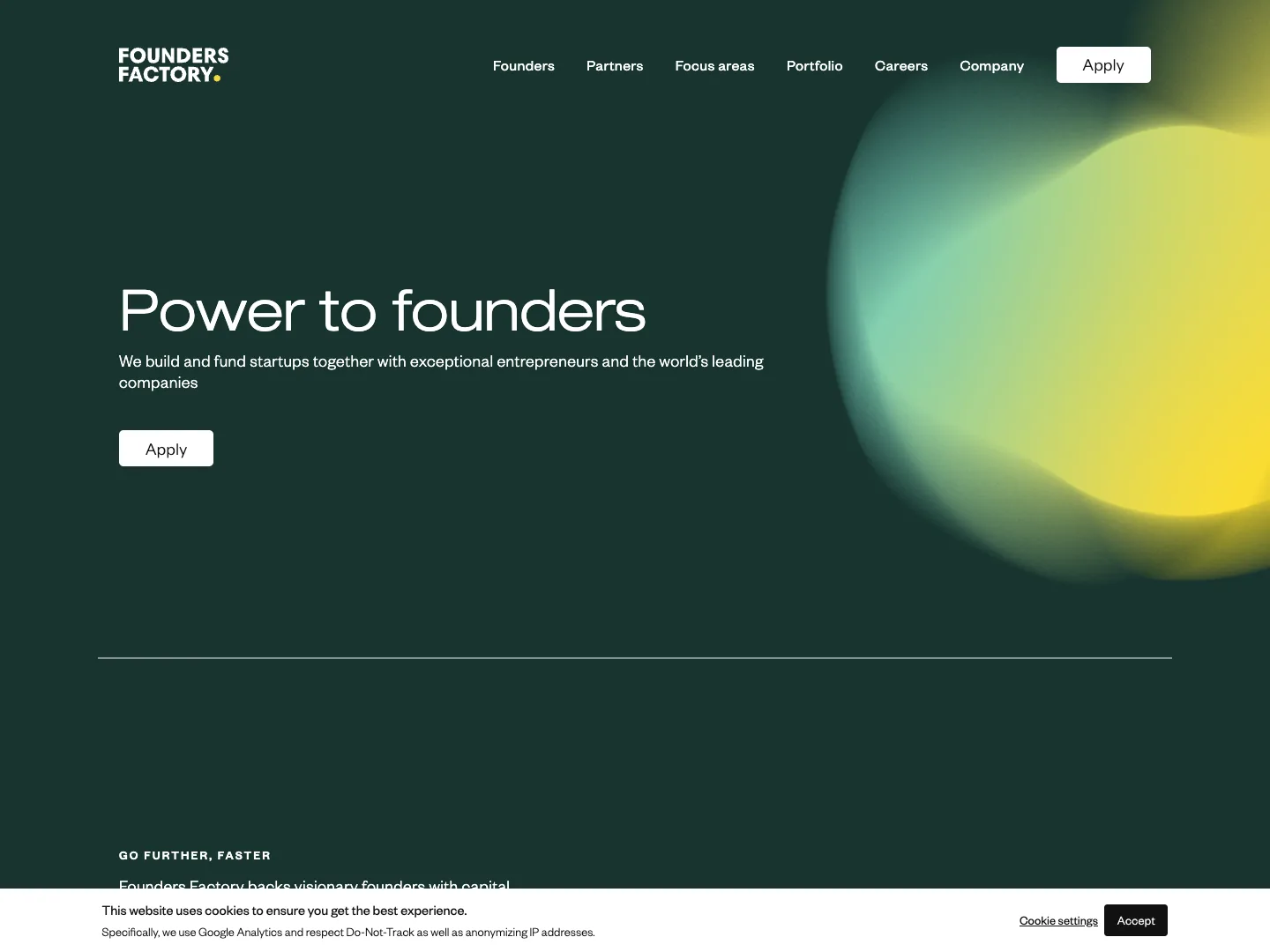 Founders Factory website