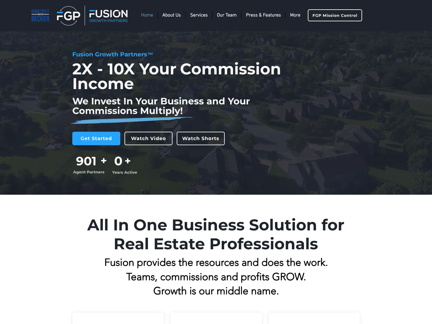 Fusion Growth Partners website