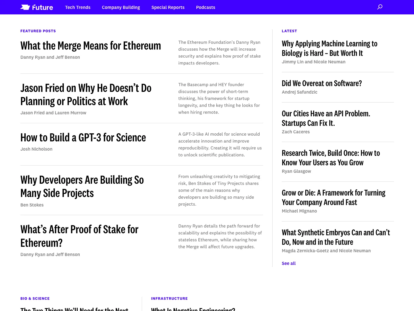 Future website