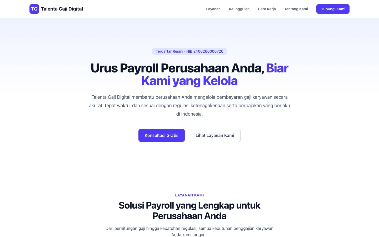 gaji Digital website