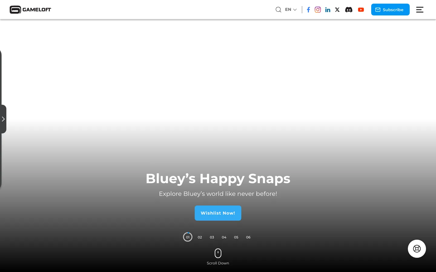 Gameloft website