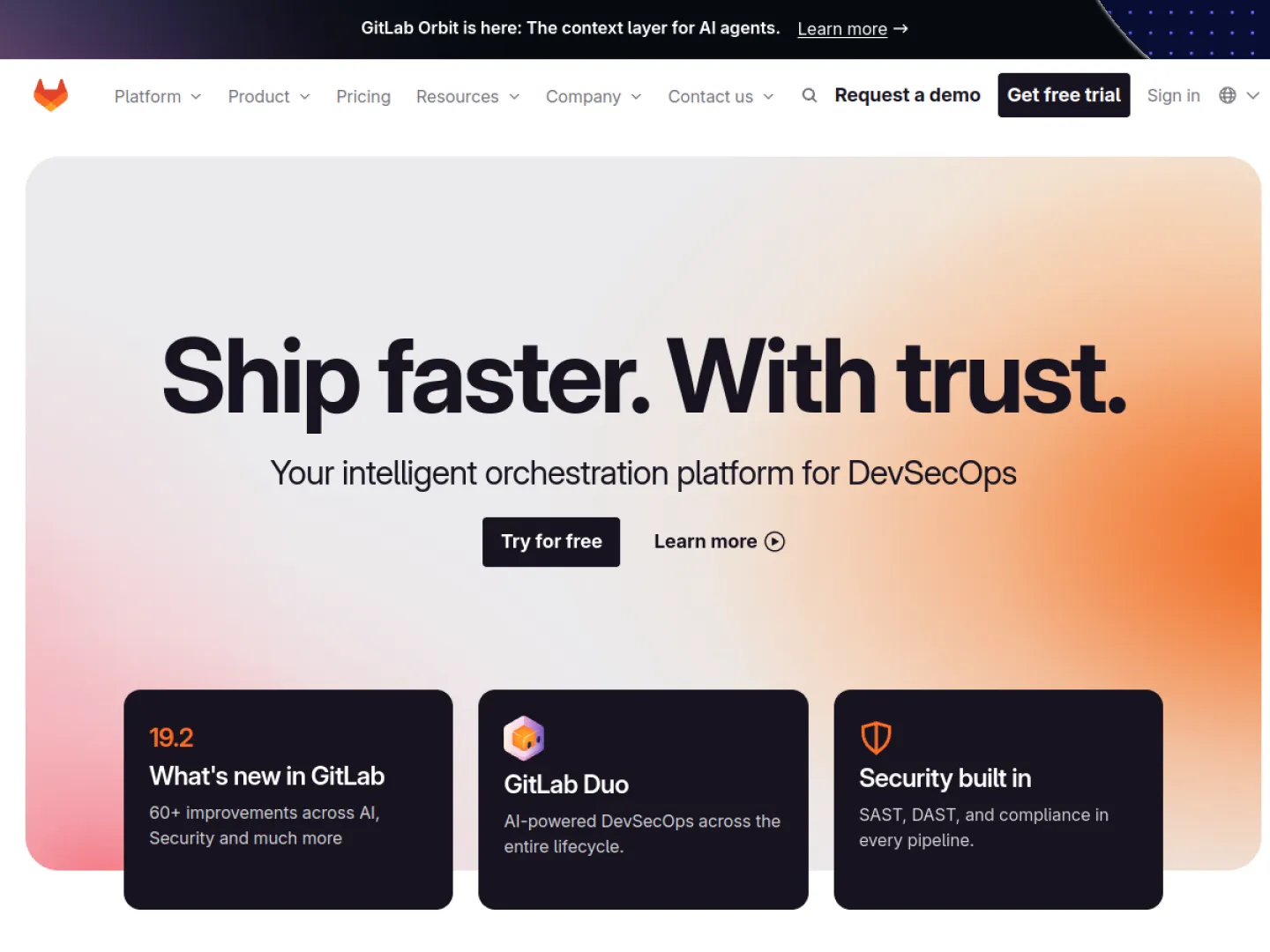 Gitlab website