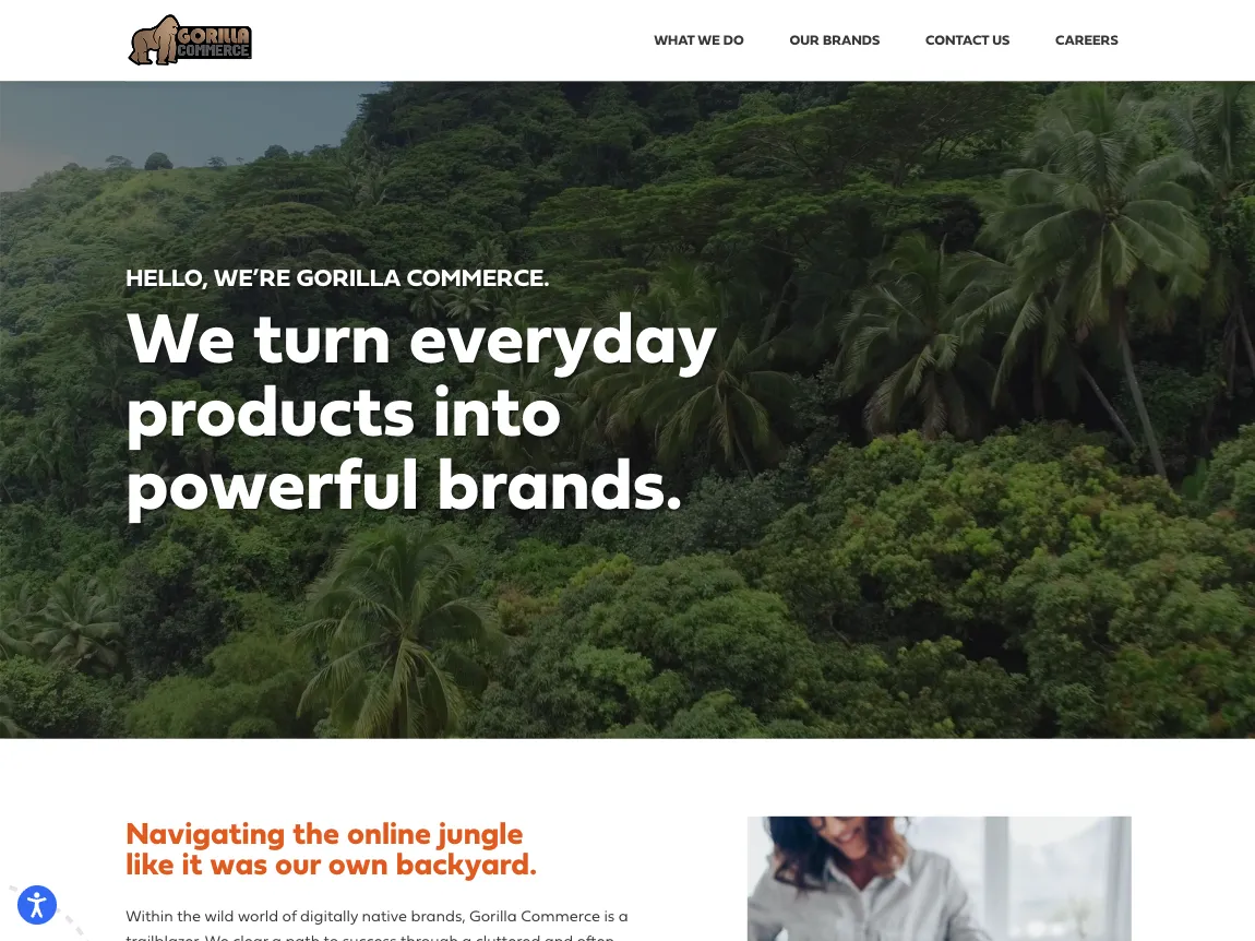 Gorilla Commerce website