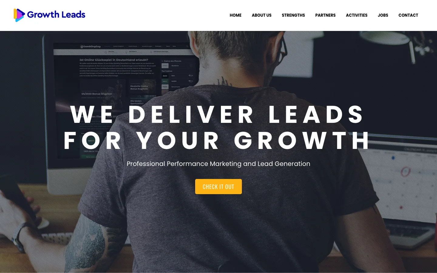 Growth Leads website