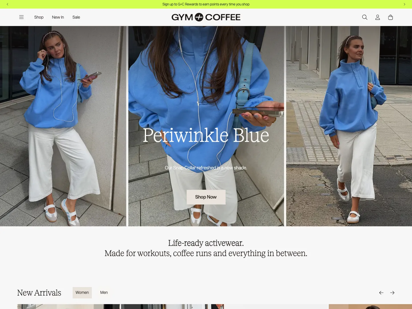 Gym+Coffee website
