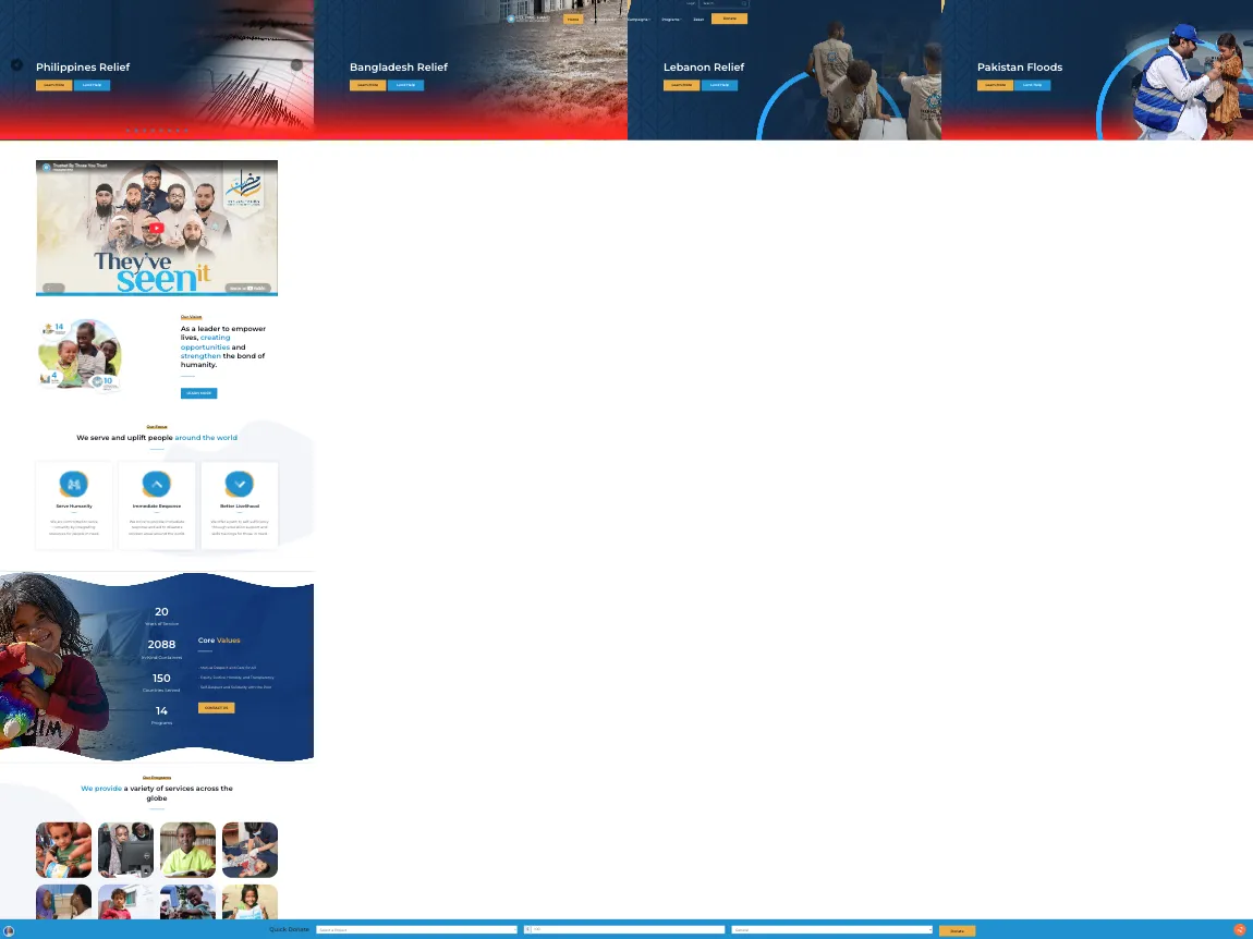 Helping Hand for Relief and Development website