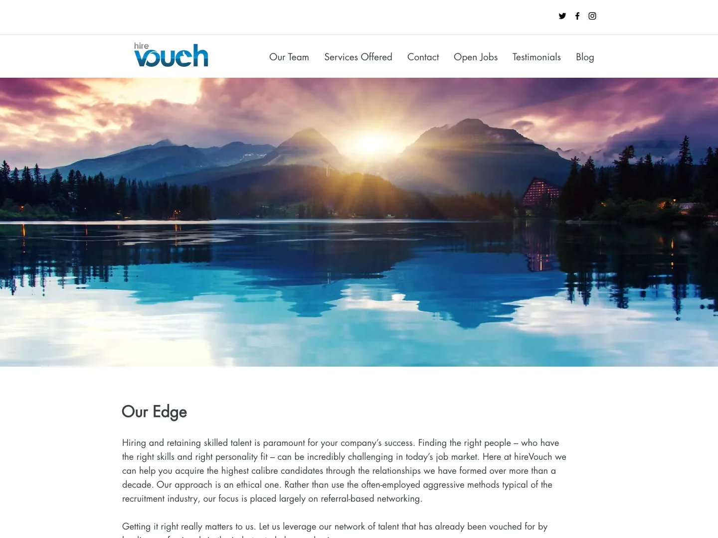 hireVouch website