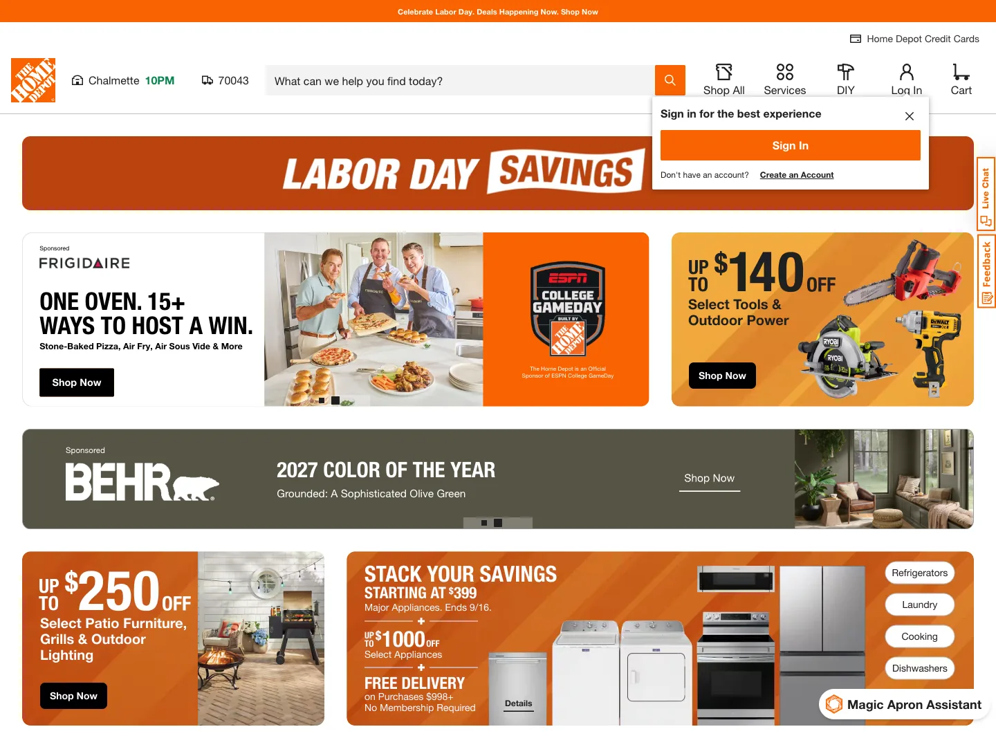 HOME DEPOT U.S.A., INC. website