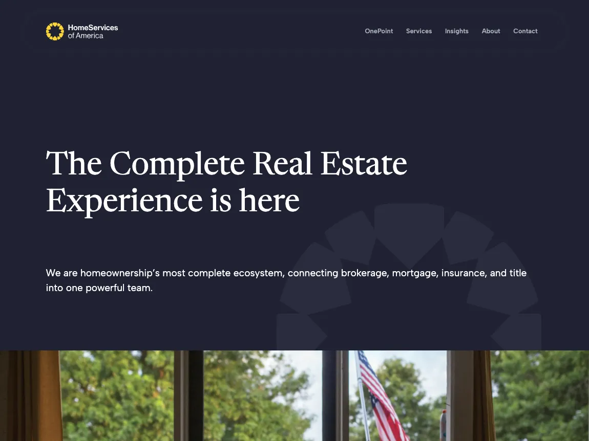 HomeServices of America website