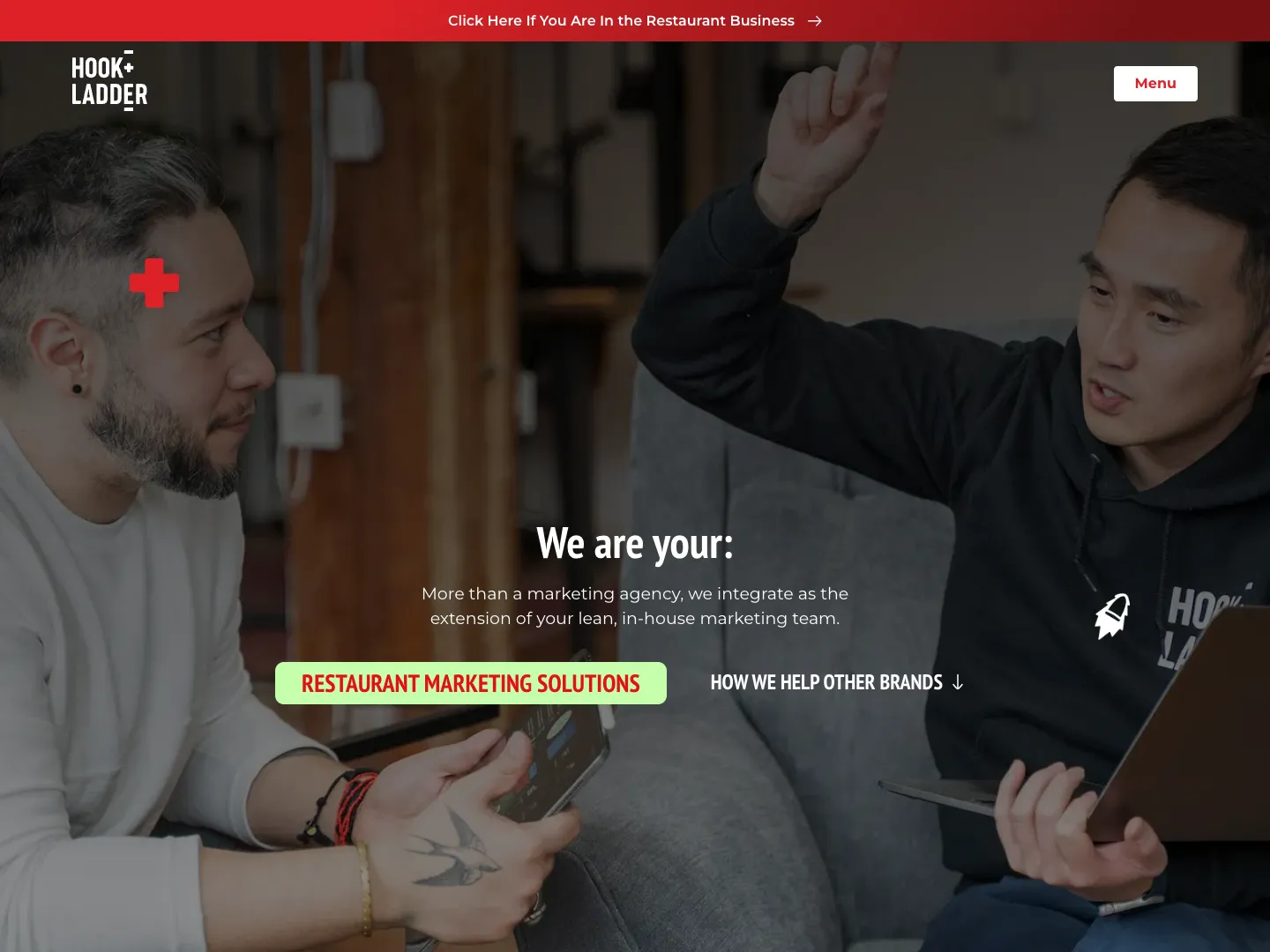 Hook + Ladder Digital website