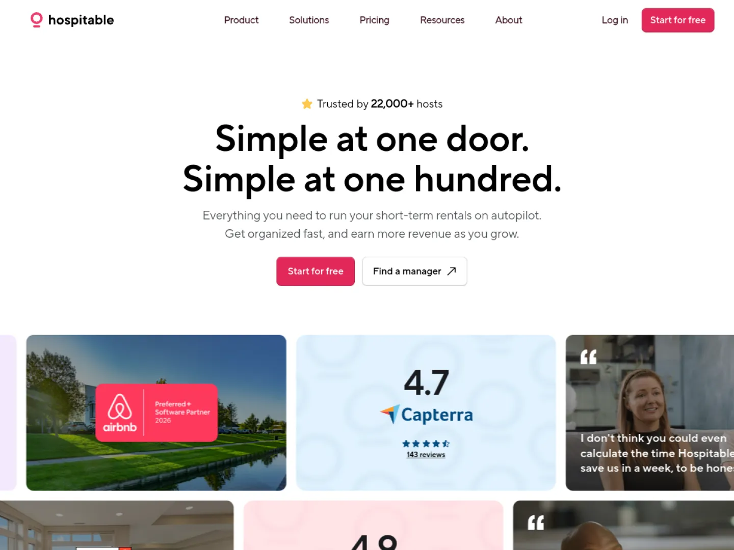 Hospitable website