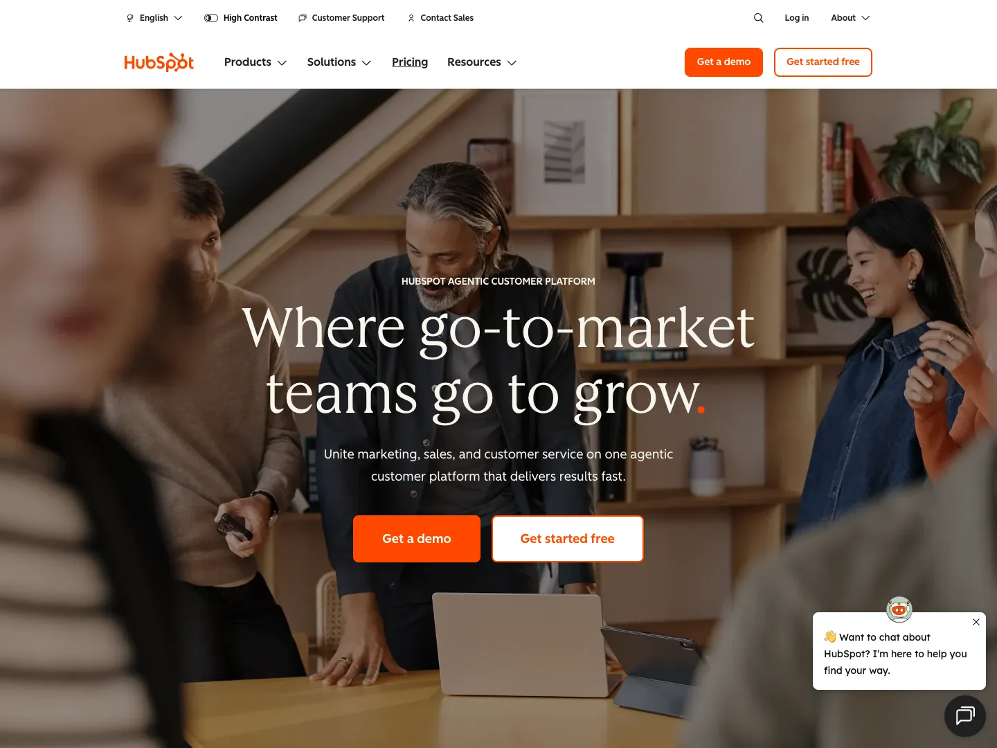 HubSpot website
