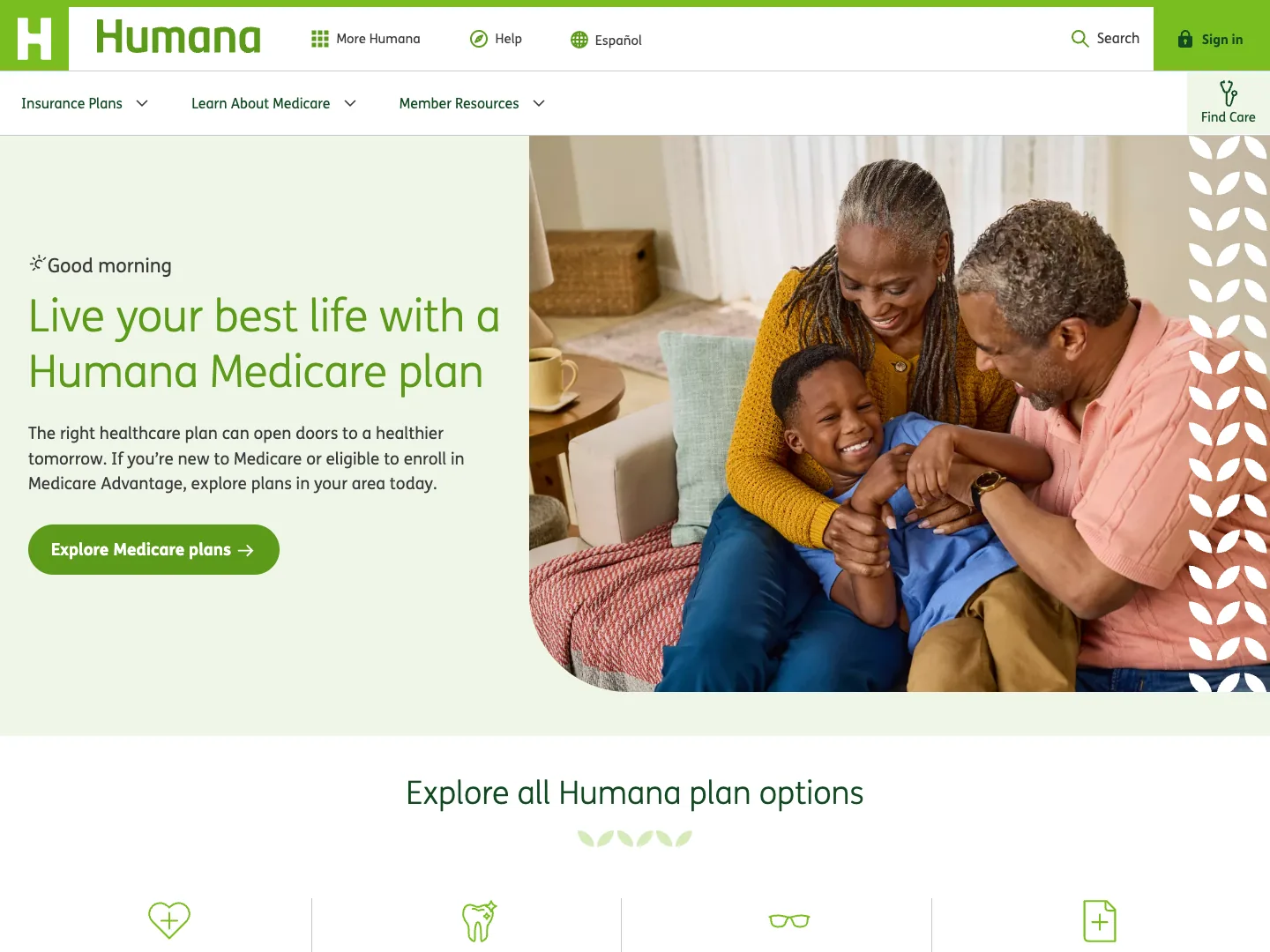 Humana website