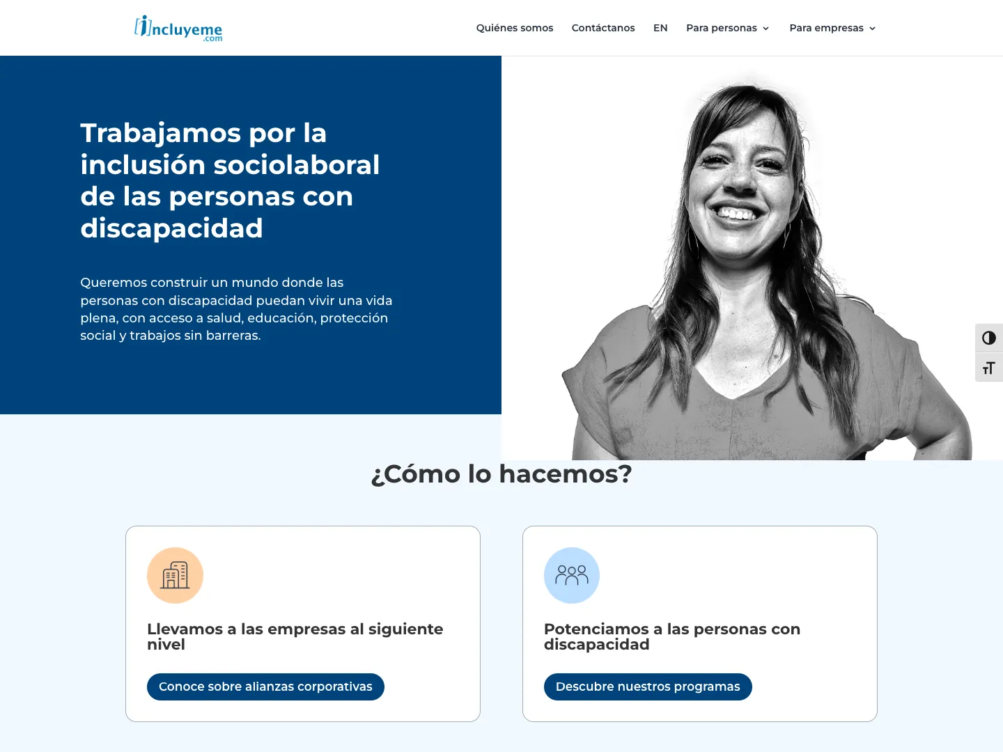 Incluyeme.com website