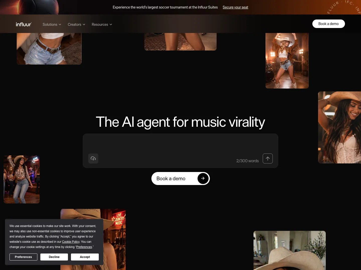 Influur website