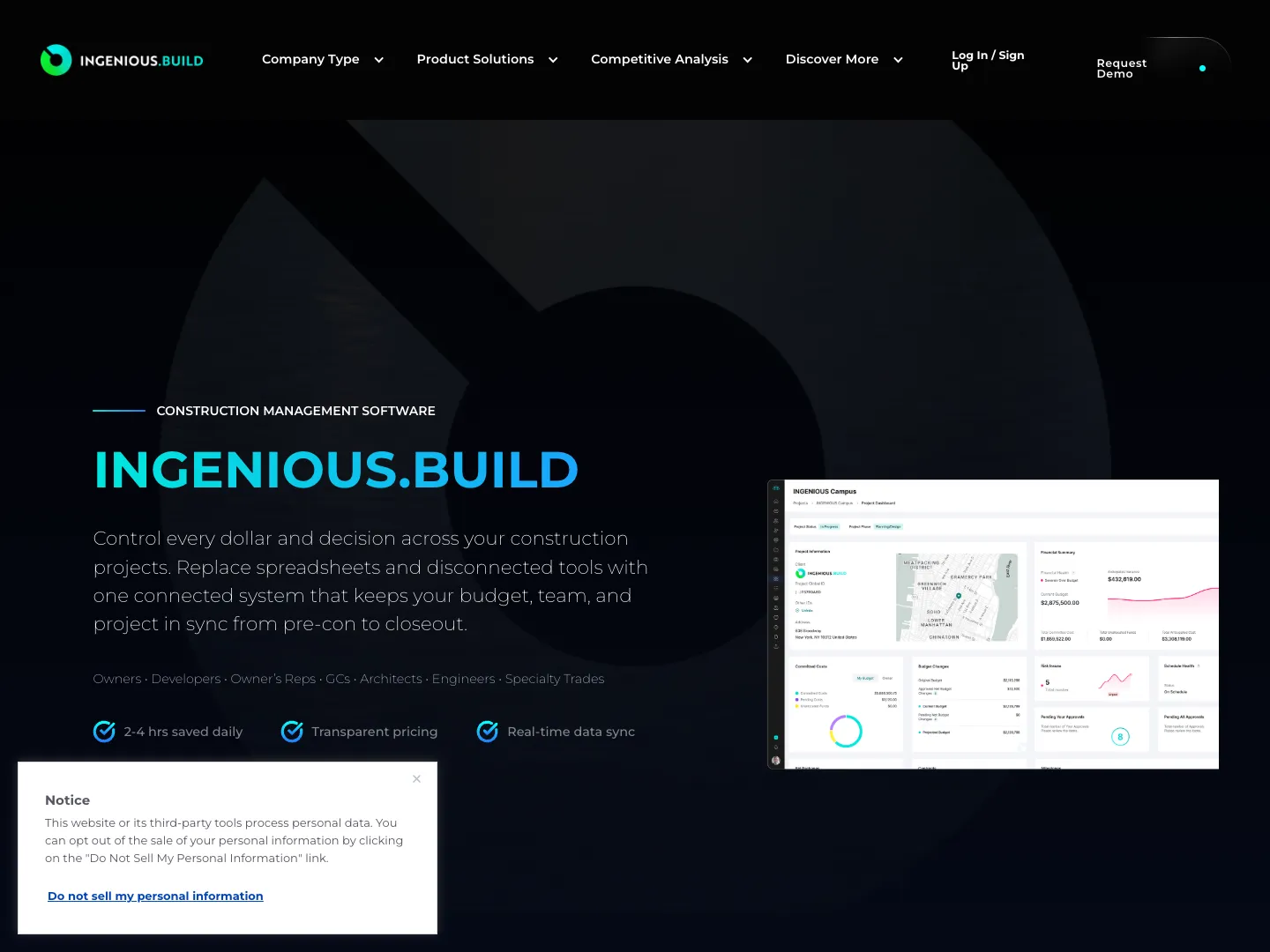 Ingenious.Build website