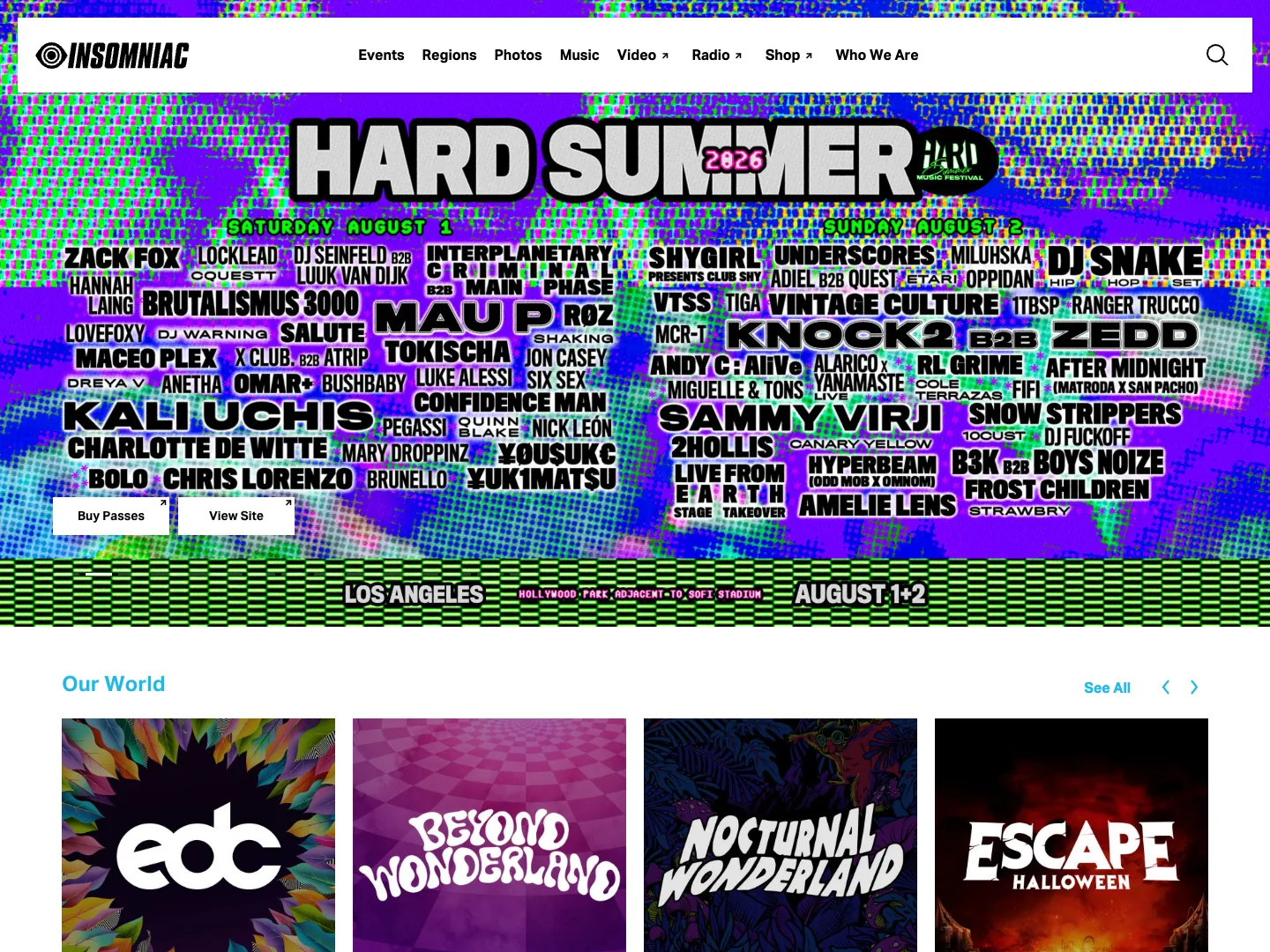Insomniac website