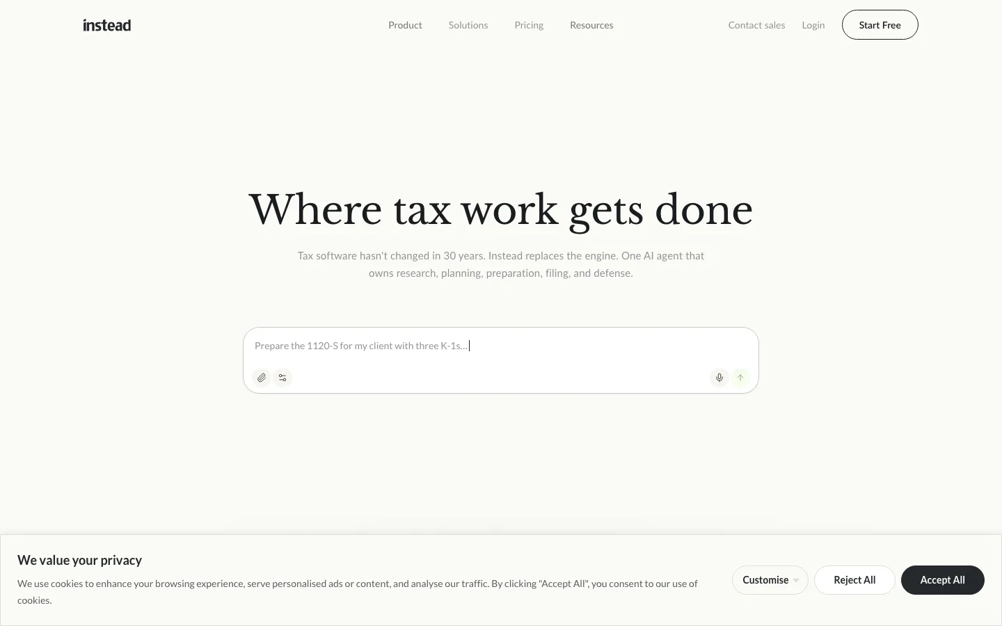 Instead website