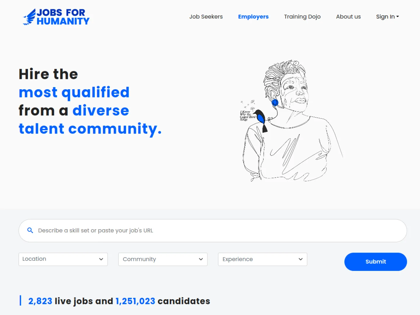 Jobs for Humanity website
