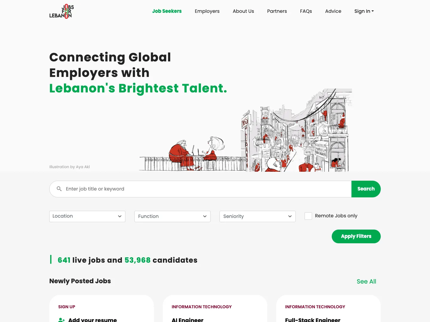Jobs for Humanity website