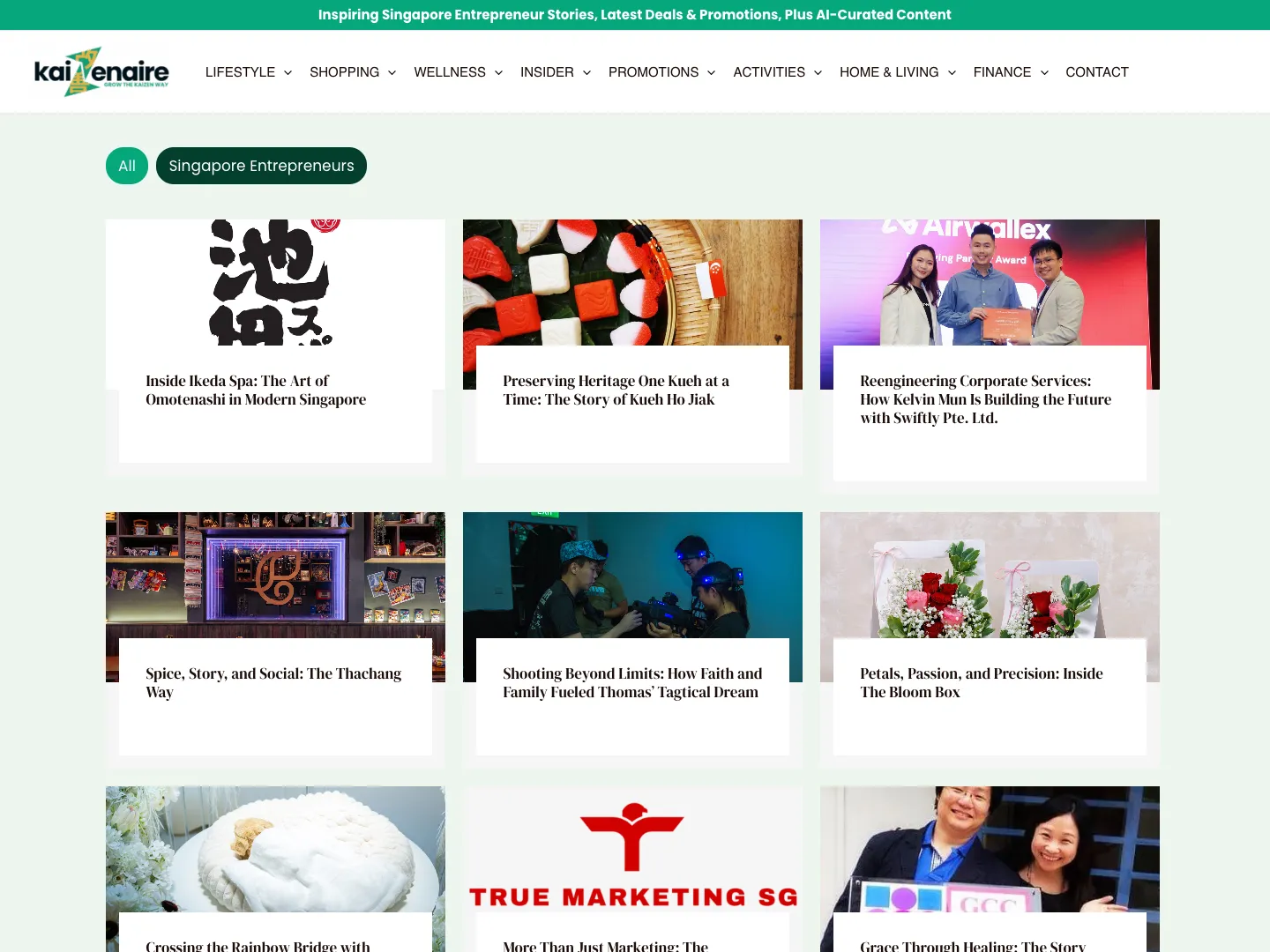 Kaizenaire website