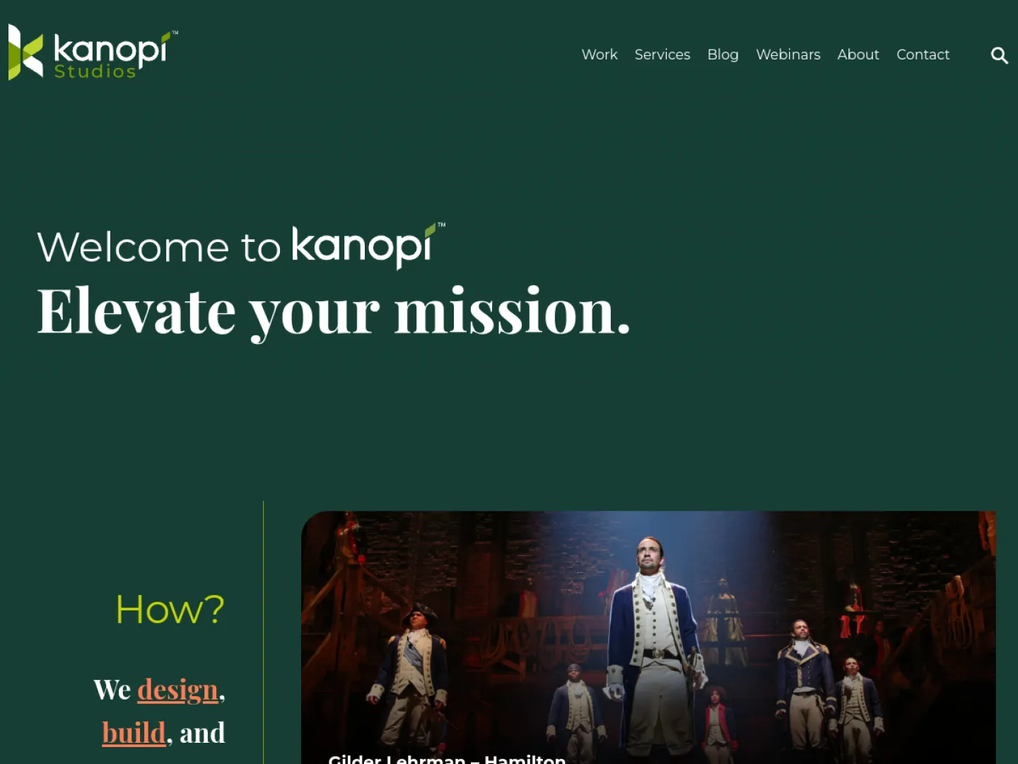 Kanopi Studios website