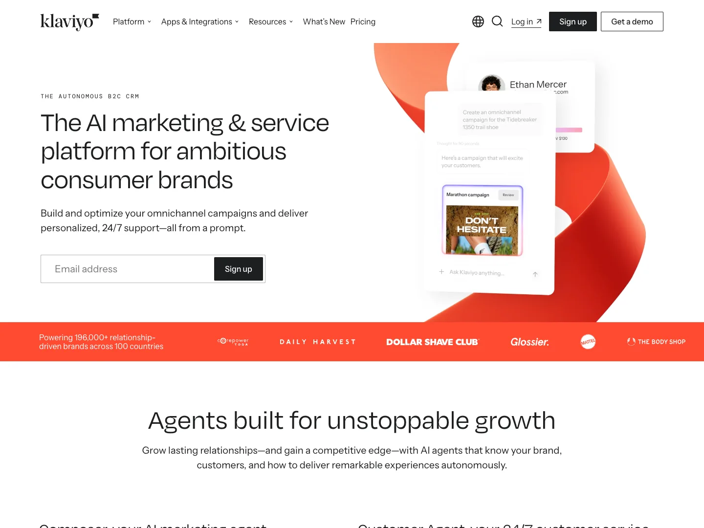 Klaviyo website