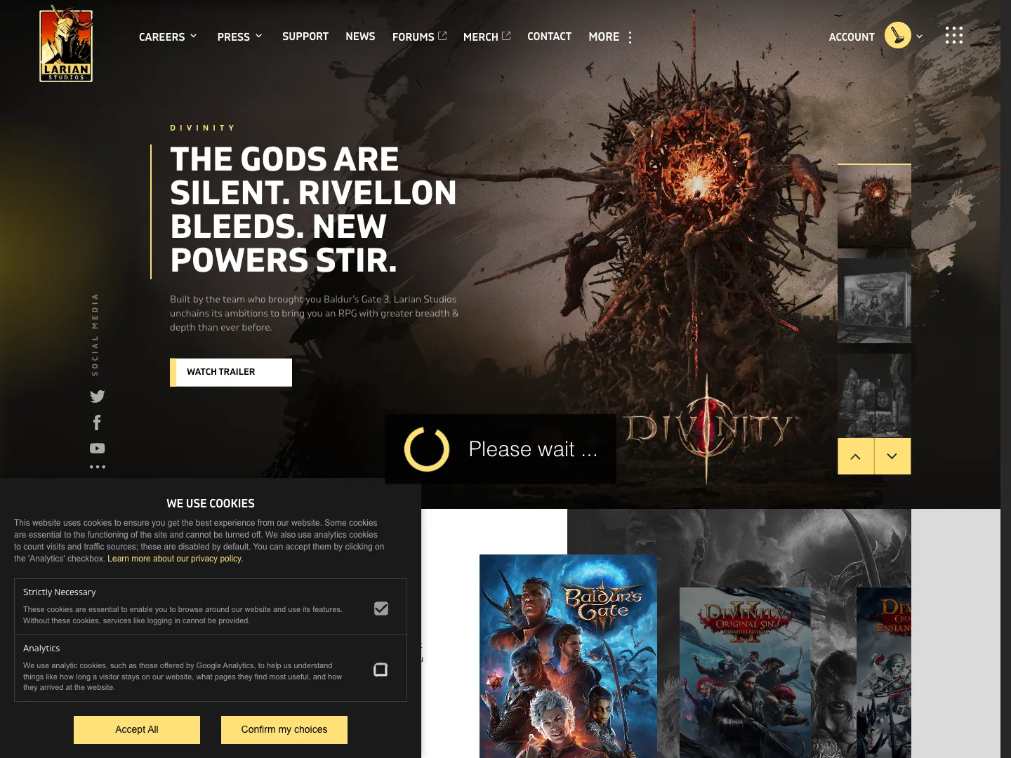 Larian website