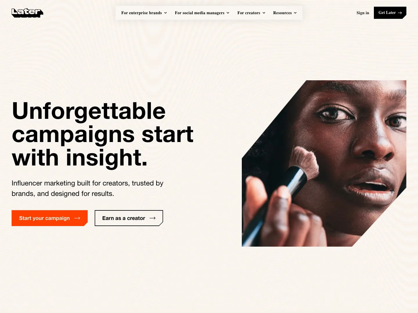 Later website