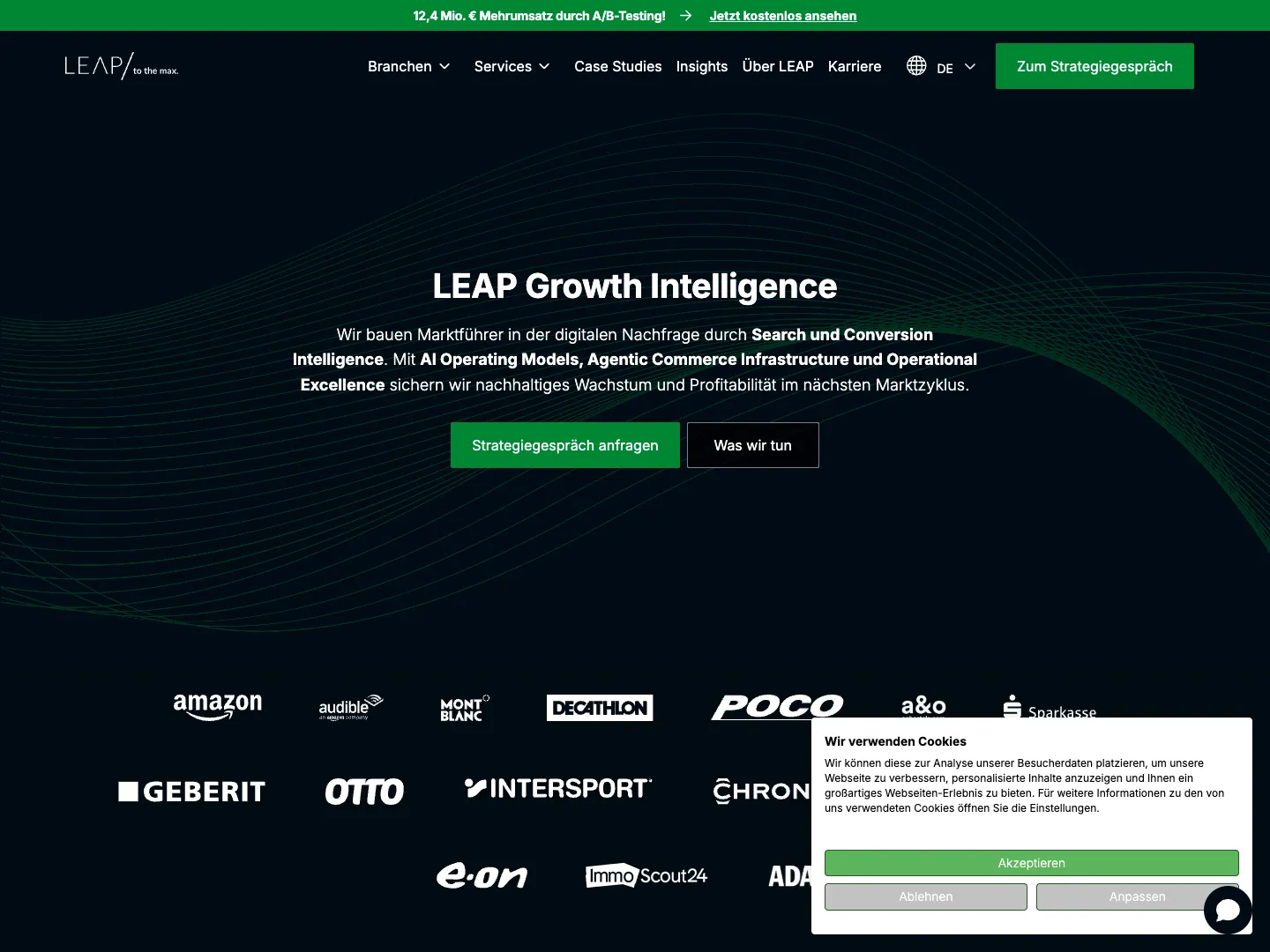 LEAP Digital Marketing website