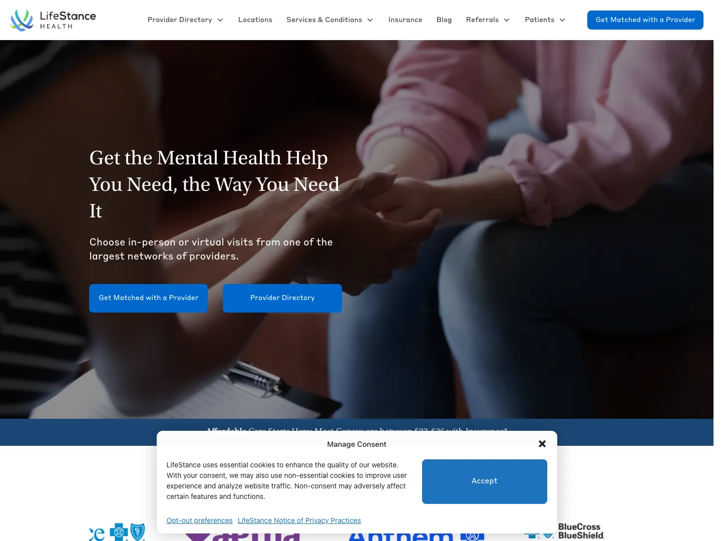 LifeStance Health website
