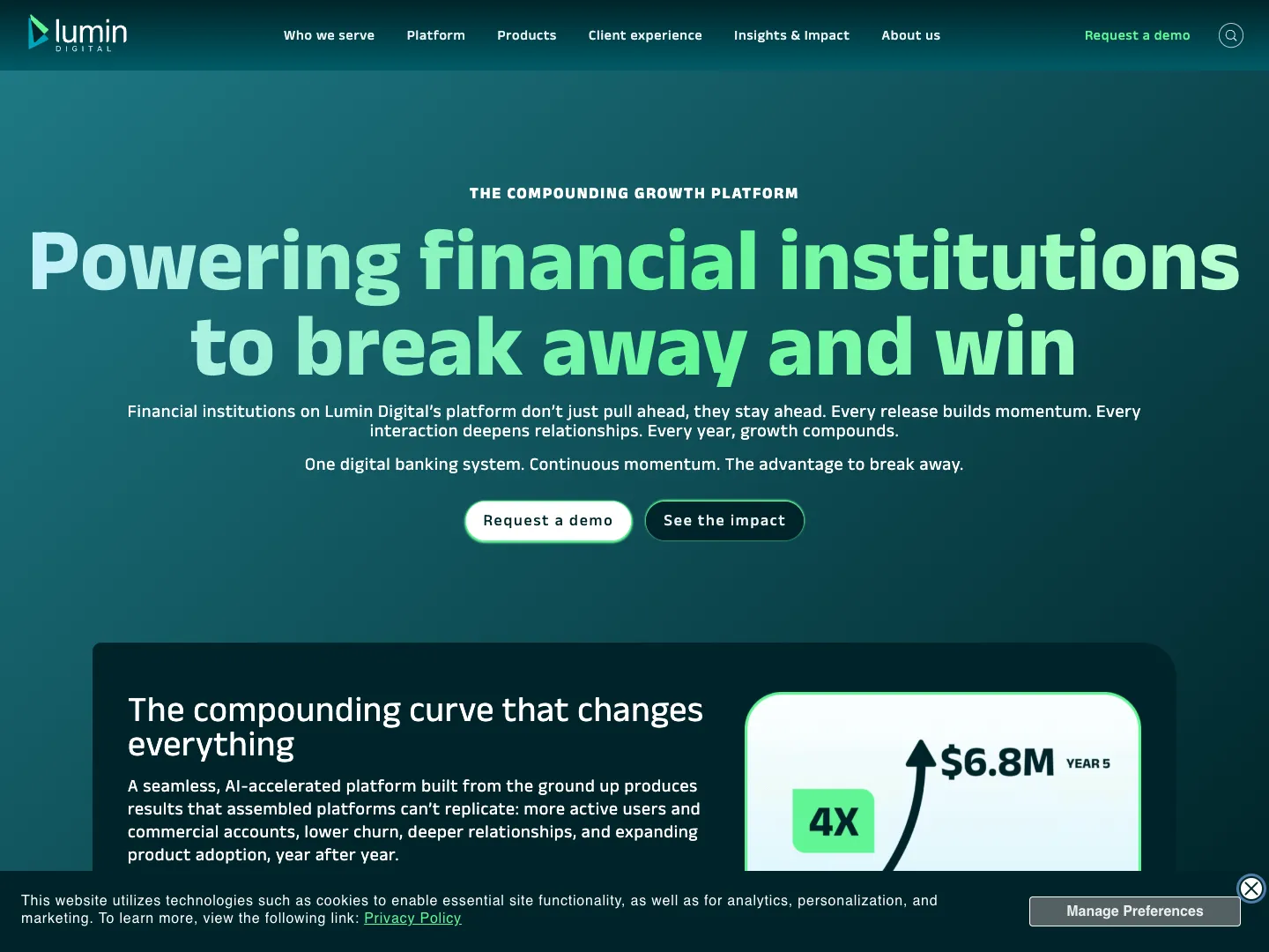 Lumin Digital website