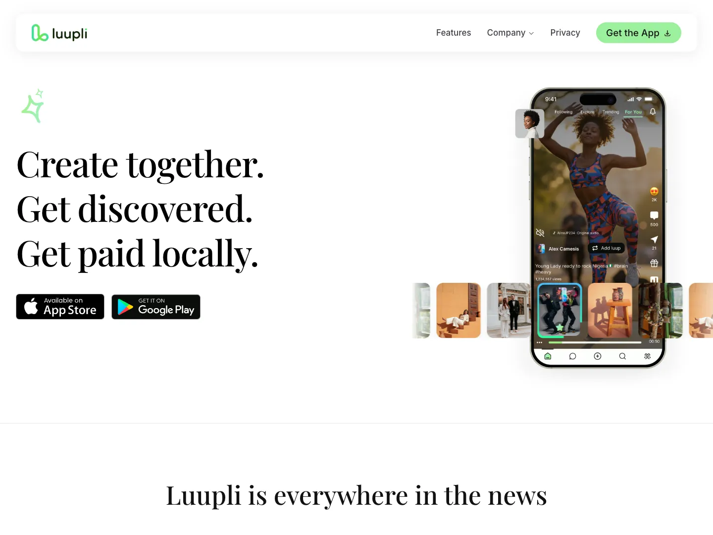 Luupli Ltd website