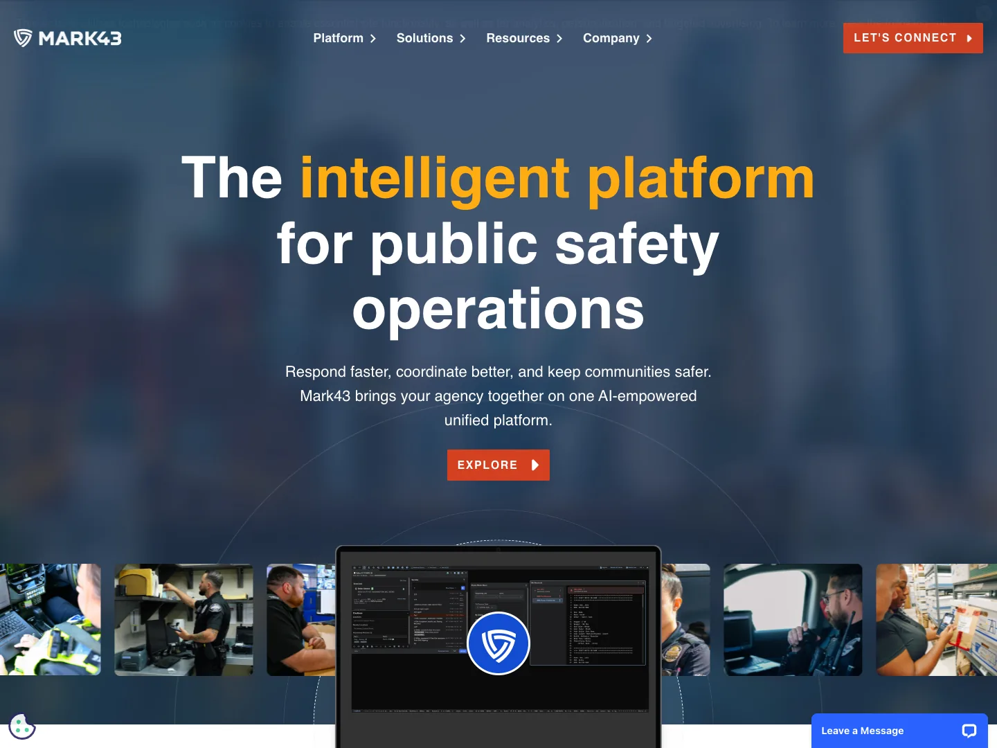 Mark43 website