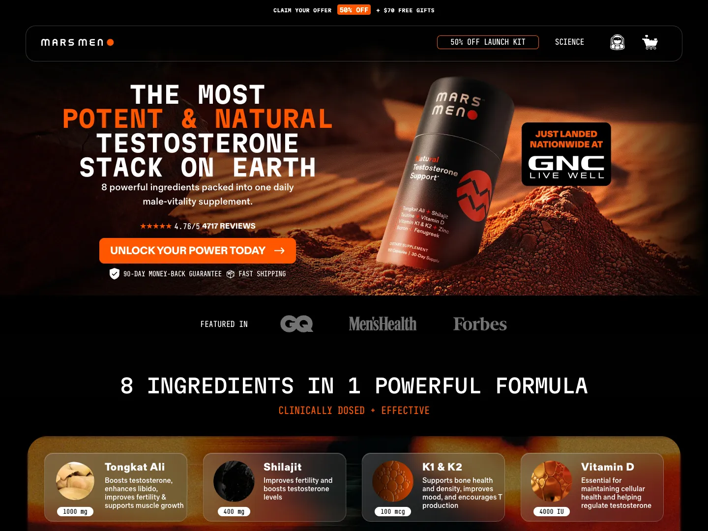 Mars Men website