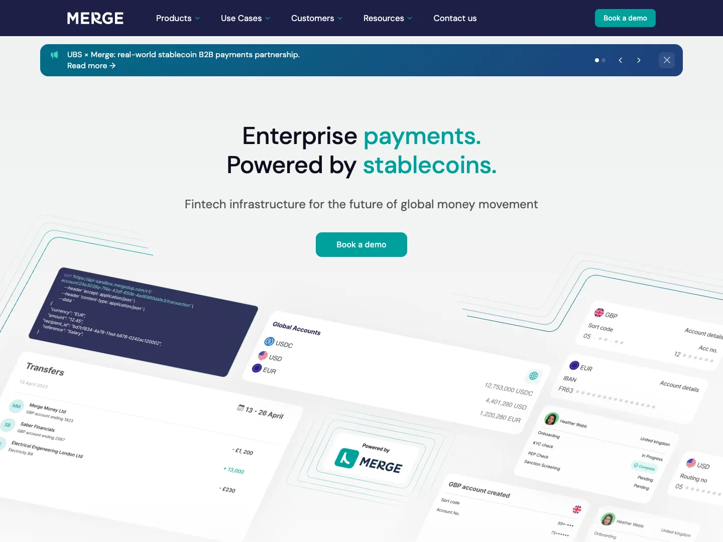 Merge Money Ltd. website