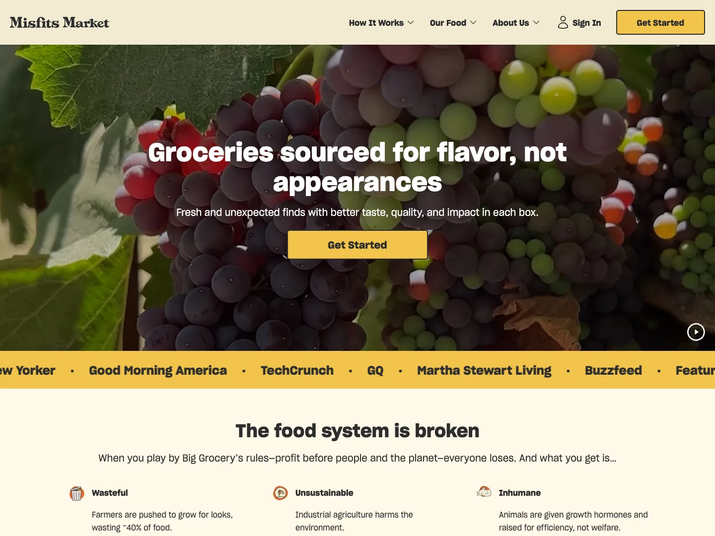 Misfitsmarket website