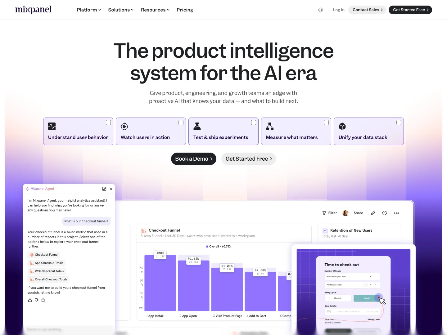 Mixpanel website