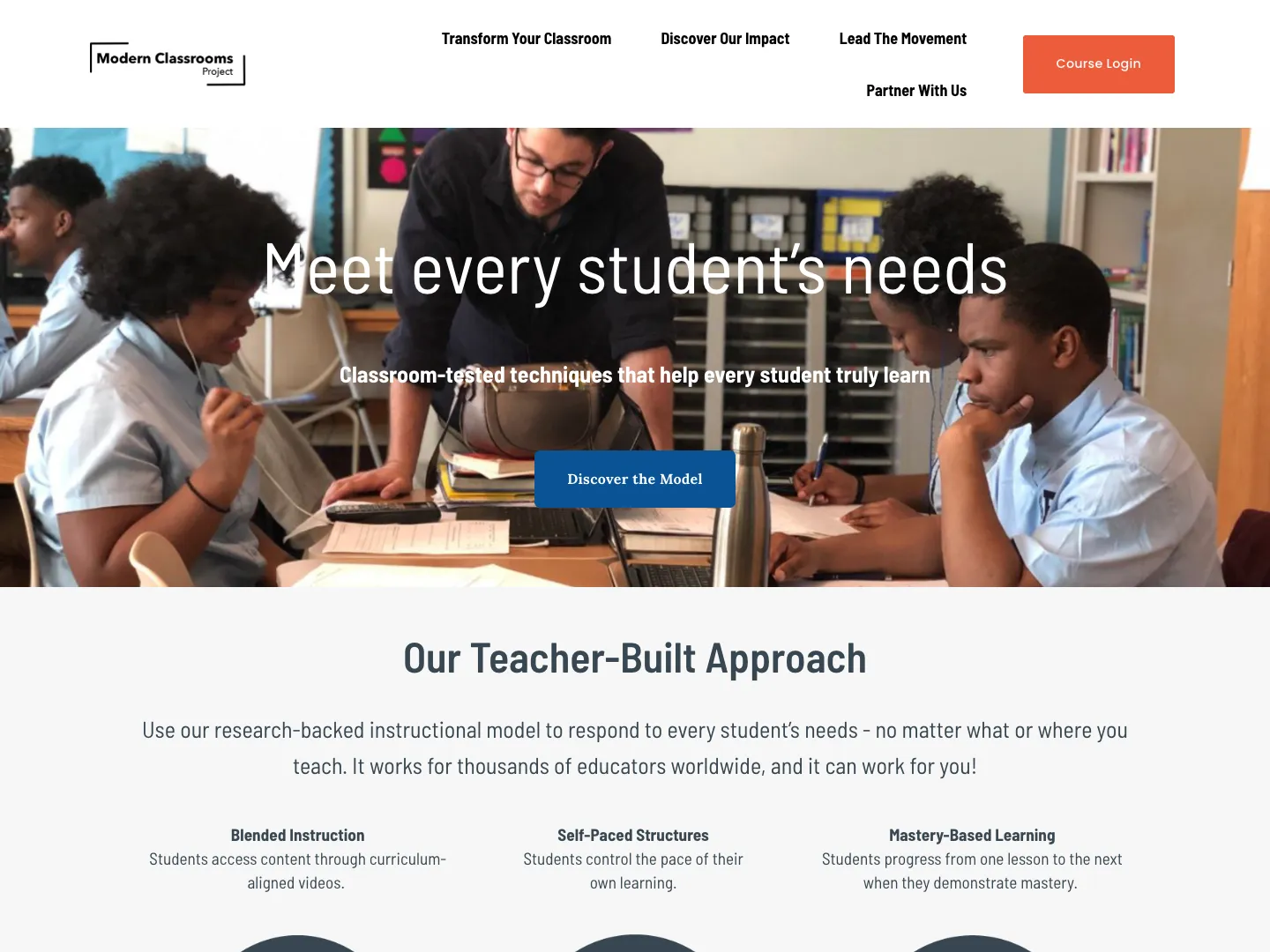 Modern Classrooms Project website